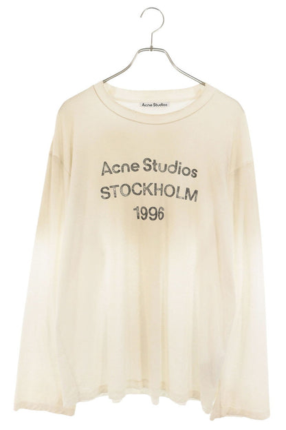 ACNE STUDIOS Logo Print Relaxed Fit T-Shirt White Size M