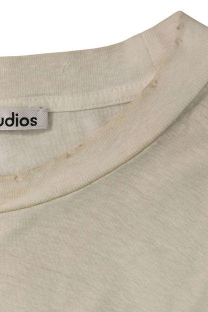 ACNE STUDIOS Logo Print Relaxed Fit T-Shirt White Size M
