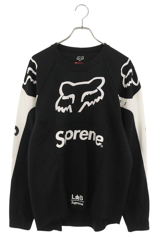SUPREME 18SS Fox Racing Moto Jersey Top Black Size L