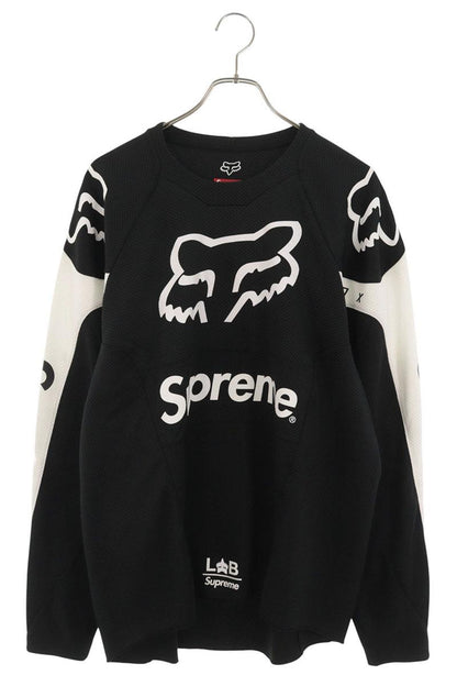 SUPREME 18SS Fox Racing Moto Jersey Top Black Size L