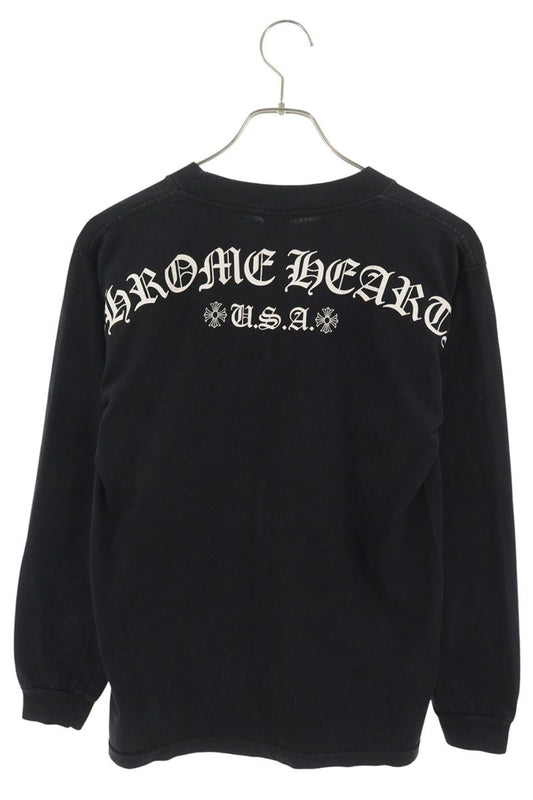 Chrome Hearts Arch Logo Back Print Sleeve Black Size S
