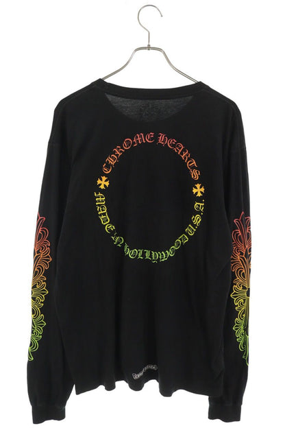 Chrome Hearts Floral Gradient Logo Long Sleeve Tee Black Size XL