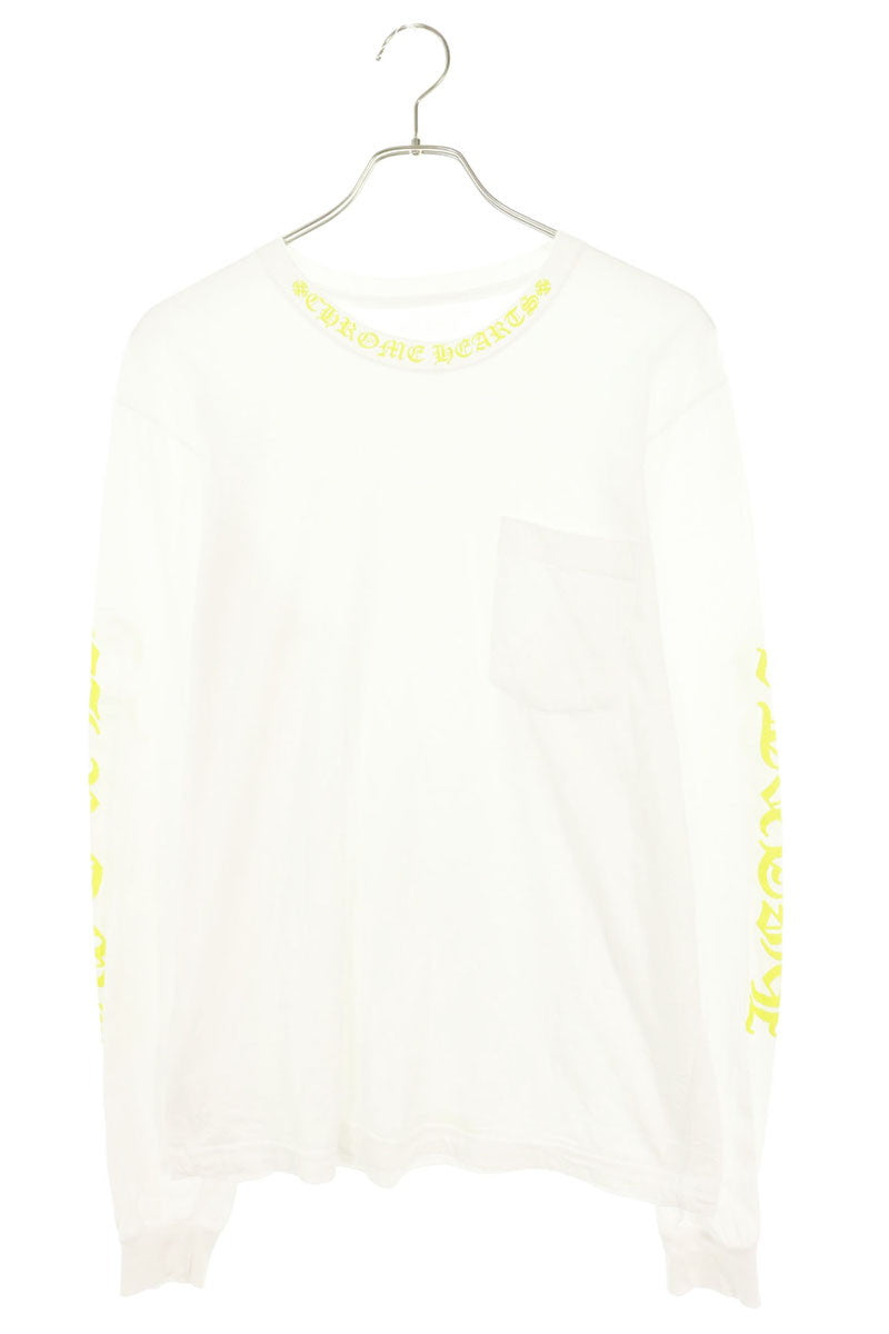 Chrome Hearts CH L S 1 Neck Logo Print Long Sleeve Size L