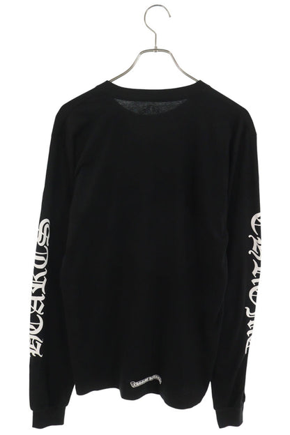 Chrome Hearts Neck Logo Print Long Sleeve Black Size M
