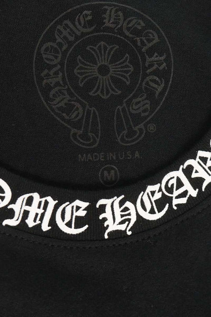 Chrome Hearts Neck Logo Print Long Sleeve Black Size M