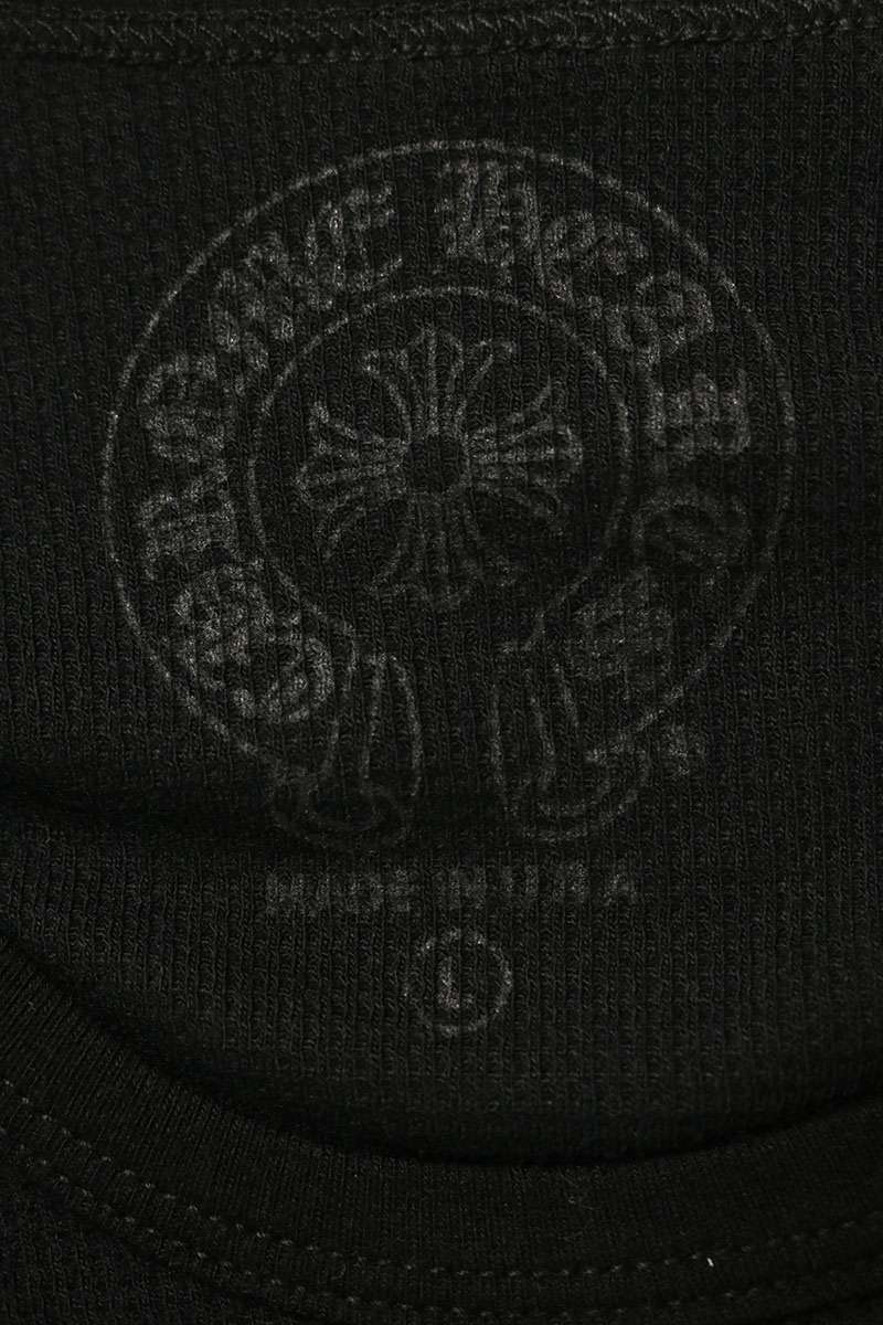 Chrome Hearts Black Thermal Long Sleeve Shirt Sleeve Logo Size L