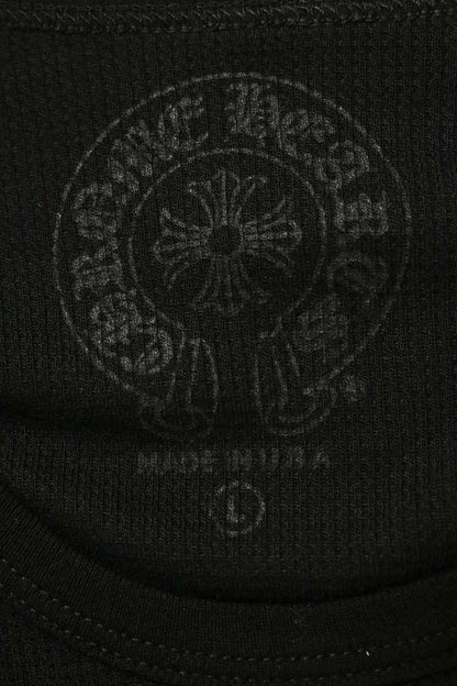 Chrome Hearts Black Thermal Long Sleeve Shirt Sleeve Logo Size L