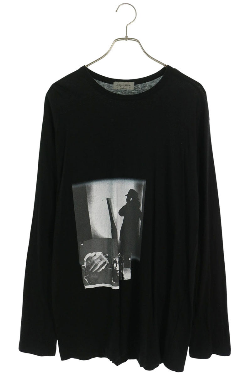 YOHJI YAMAMOTO POUR HOMME 25AW Graphic Long Sleeve T-Shirt Size 3