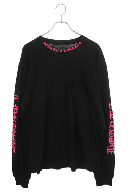 Chrome Hearts Multi Neck Logo Print Long Sleeve Shirt Size XL