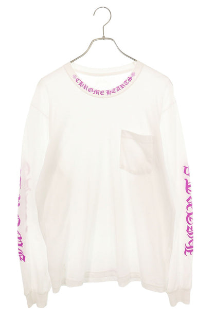 Chrome Hearts Multi Neck Logo Print Long Sleeve Shirt Size L