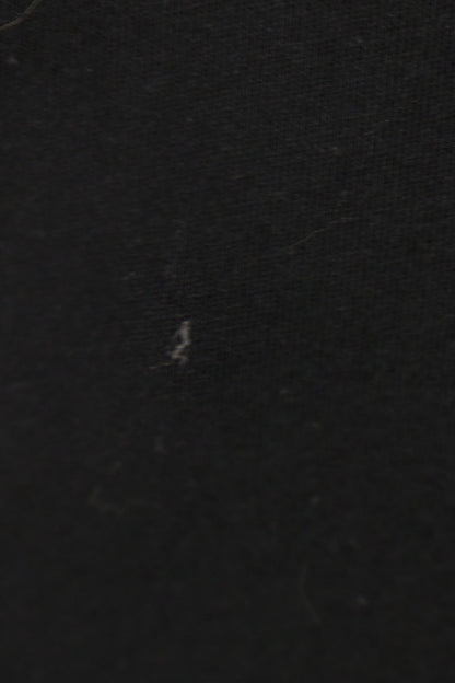 Chrome Hearts Black Neck Logo Print Long Sleeve Shirt Size L