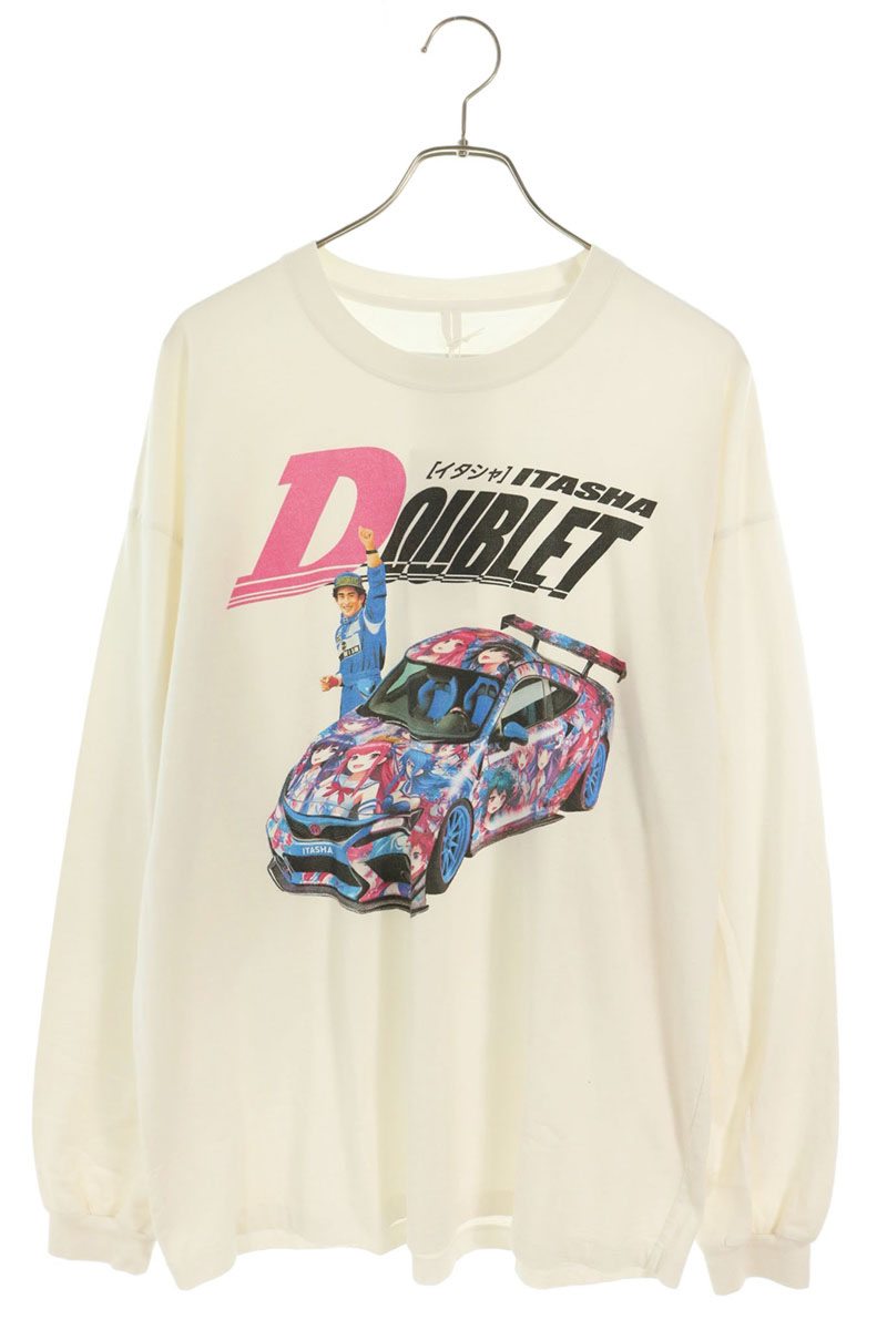 doublet 25SS Itasha Print Long Sleeve T-Shirt White Size L