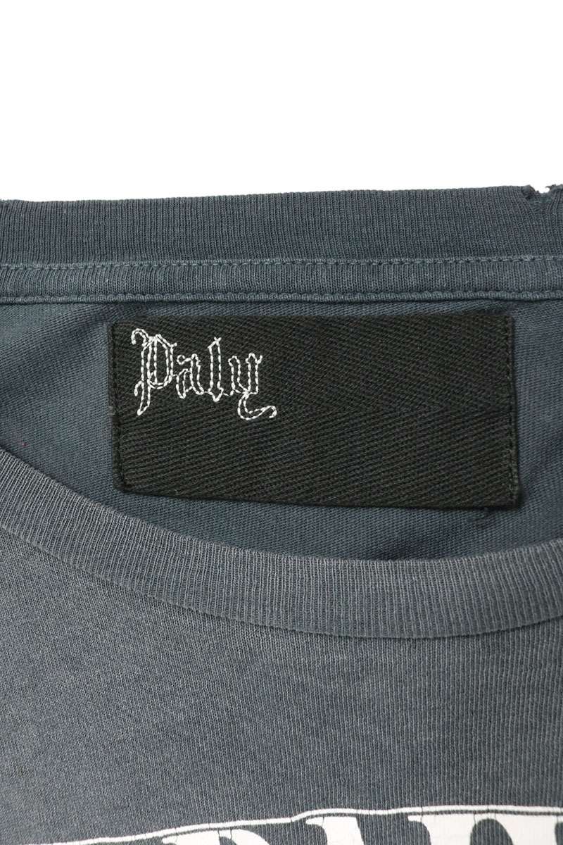 Paly Hollywood Gray Human Print Long Sleeve Shirt Size M