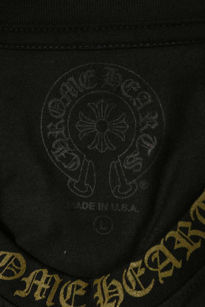 Chrome Hearts Neck Logo Long Sleeve T-Shirt Black Size L
