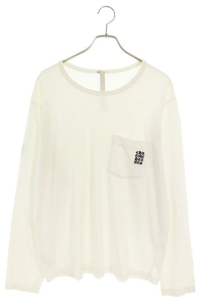 Chrome Hearts Y NOT Embroidered Pocket Long Sleeve White Size L