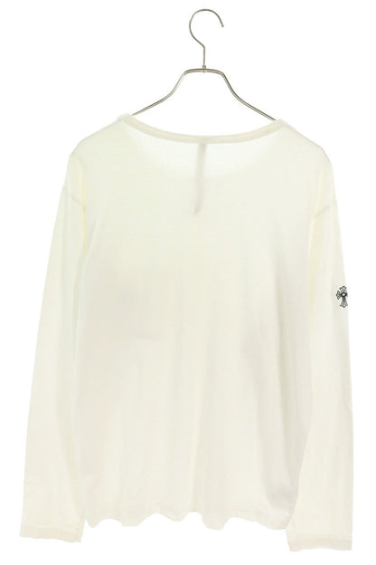 Chrome Hearts Y NOT Embroidered Pocket Long Sleeve White Size L
