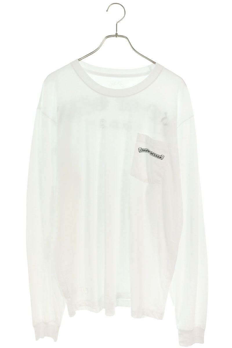 Chrome Hearts CH L S 1 Arch Logo Long Sleeve White/Black Size XL
