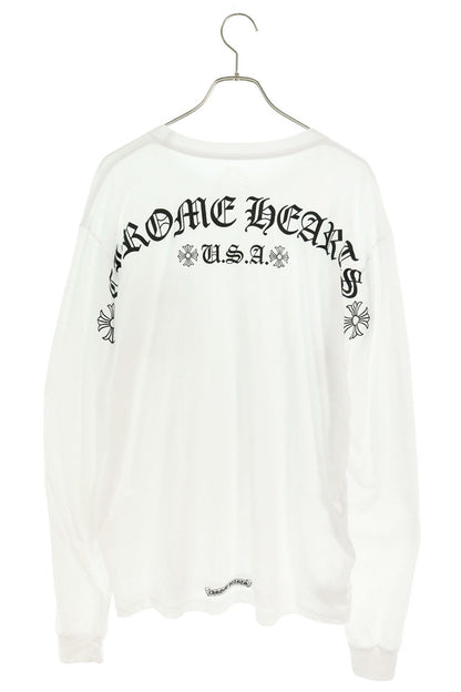 Chrome Hearts CH L S 1 Arch Logo Long Sleeve White/Black Size XL