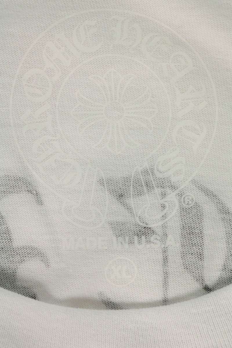 Chrome Hearts CH L S 1 Arch Logo Long Sleeve White/Black Size XL