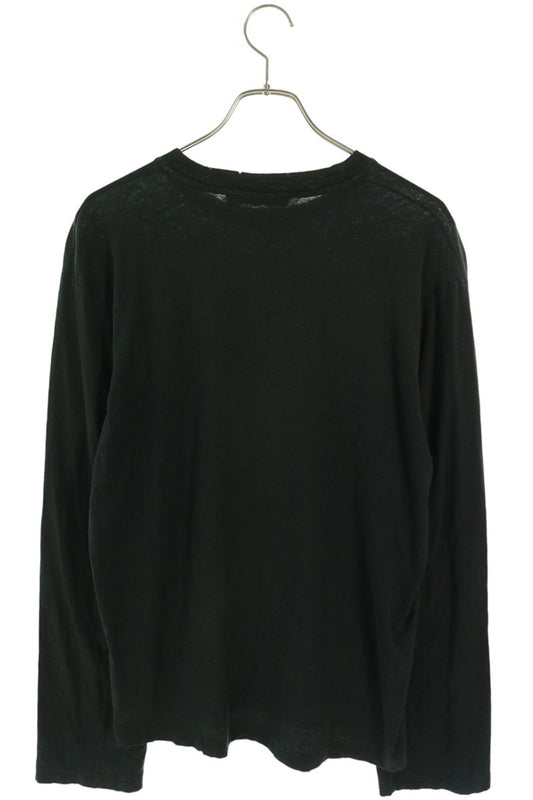 ACNE STUDIOS Logo Print Relaxed Fit Long Sleeve Black Size XS