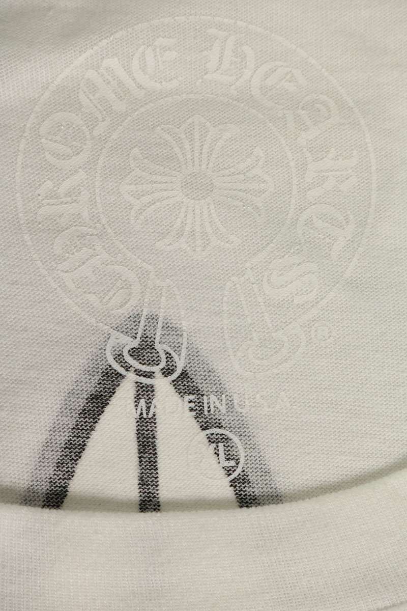 Chrome Hearts CH L S 1 Floral Cross Long Sleeve White/Black Size XL