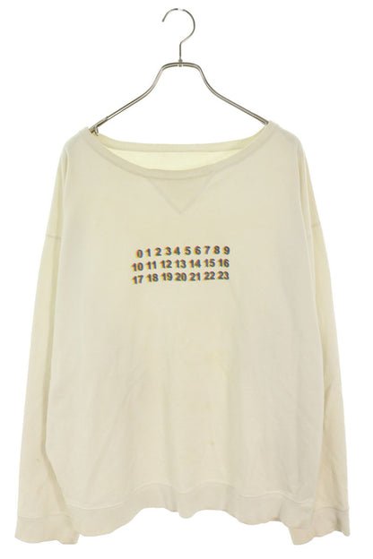 Maison Margiela S50GU0088 Calendar Tag Long Sleeve White Size 44