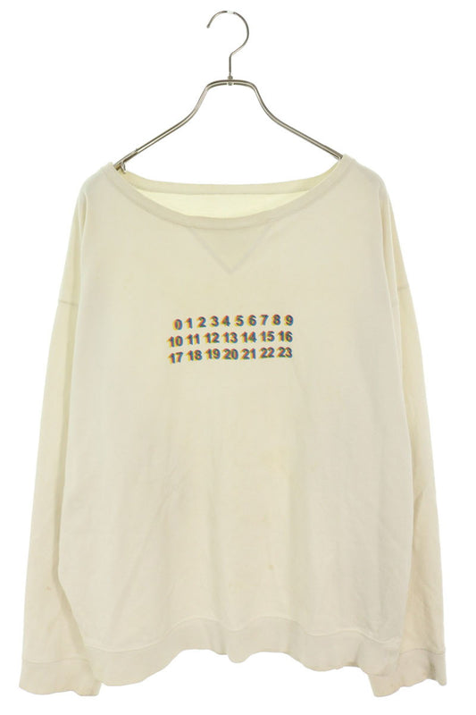 Maison Margiela S50GU0088 Calendar Tag Long Sleeve White Size 44