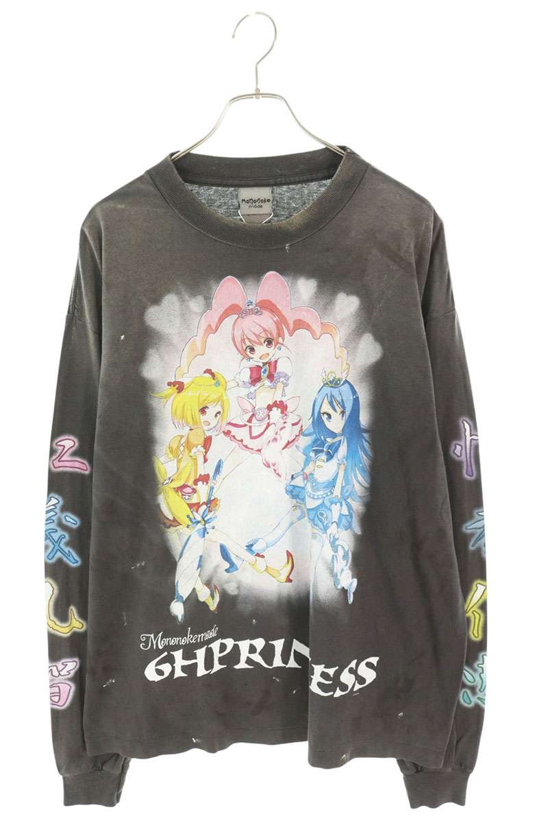 mononokemade MT-MK8 Character Print Long Sleeve Black Size XL