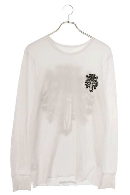 Chrome Hearts Vine Dagger Print Long Sleeve White/Black Size L