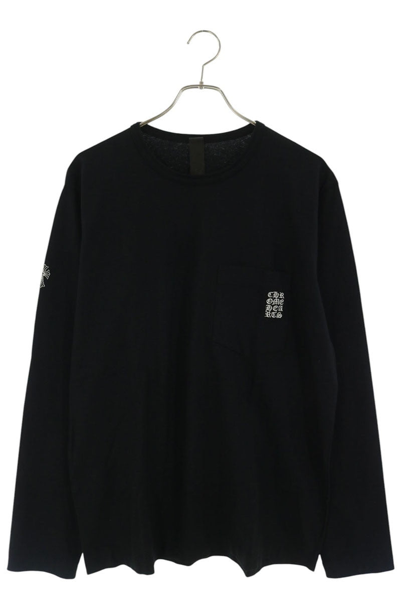 Chrome Hearts Y NOT Embroidered Pocket Sleeve Black Size L