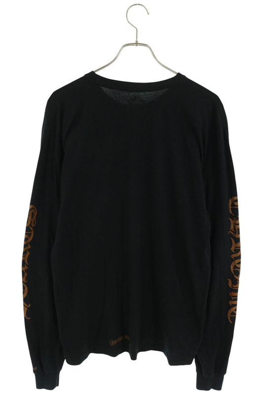 Chrome Hearts Neck Logo Print Long Sleeve Black/Brown Size L