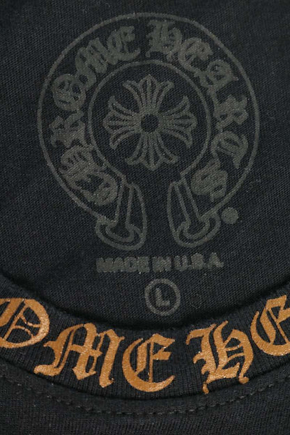 Chrome Hearts Neck Logo Print Long Sleeve Black/Brown Size L