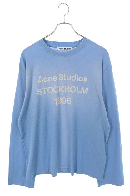 ACNE STUDIOS Spray Logo Relaxed Fit Sleeve Blue Size XS