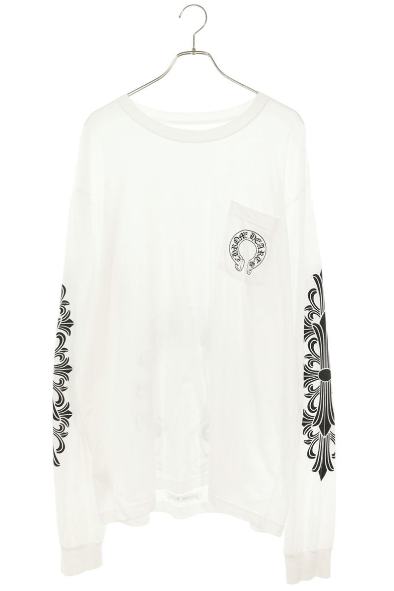 Chrome Hearts Floral Horseshoe T-Shirt White/Black Size XL