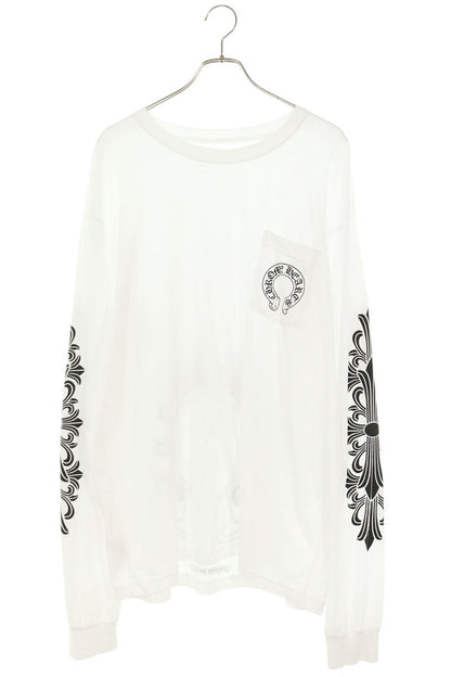 Chrome Hearts Floral Horseshoe T-Shirt White/Black Size XL