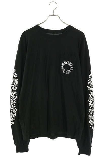 Chrome Hearts Floral Cross Back Horseshoe Long Sleeve Shirt Size L