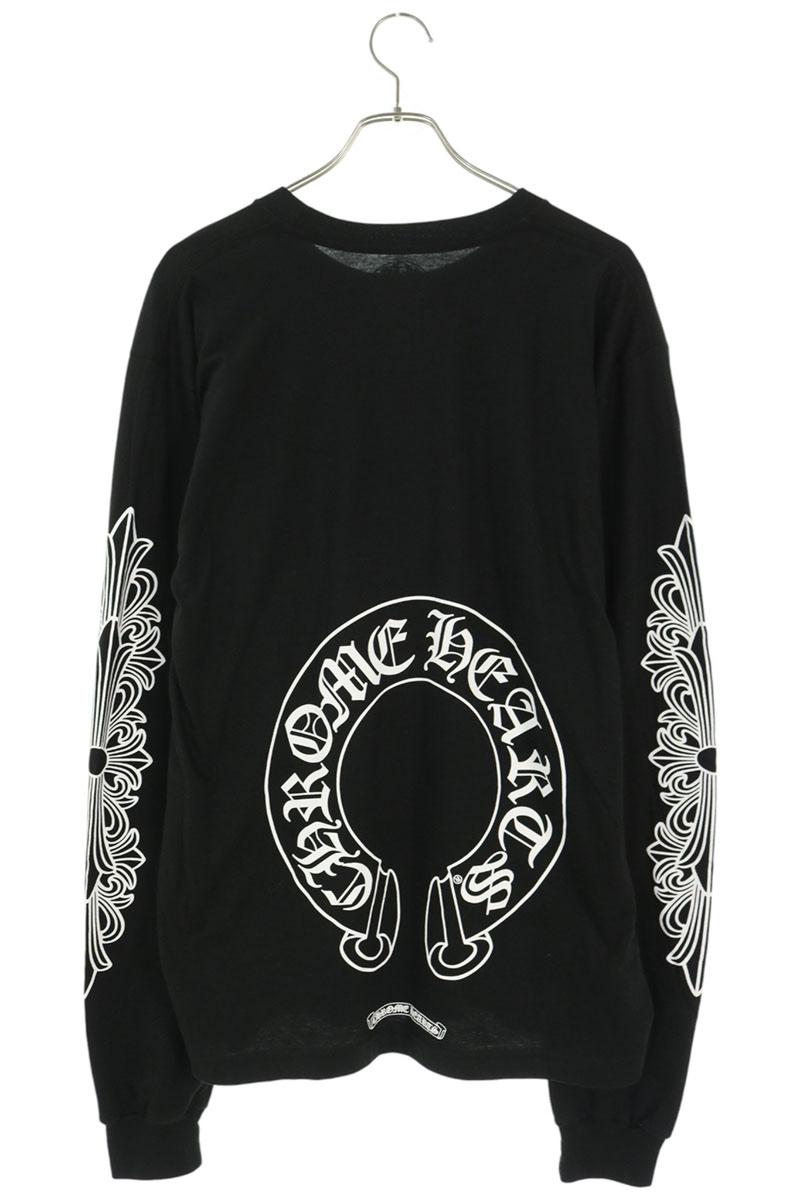 Chrome Hearts Floral Cross Back Horseshoe Long Sleeve Shirt Size L