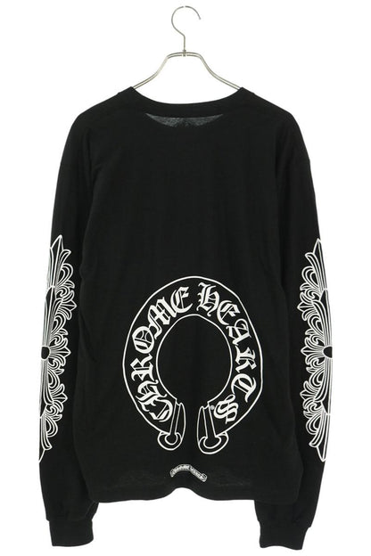 Chrome Hearts Floral Cross Back Horseshoe Long Sleeve Shirt Size L