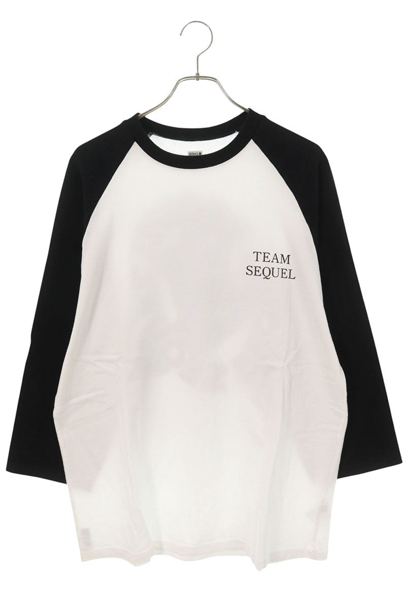 SEQUEL 25AW Santa Cruz Raglan Longsleeve White/Black Size L