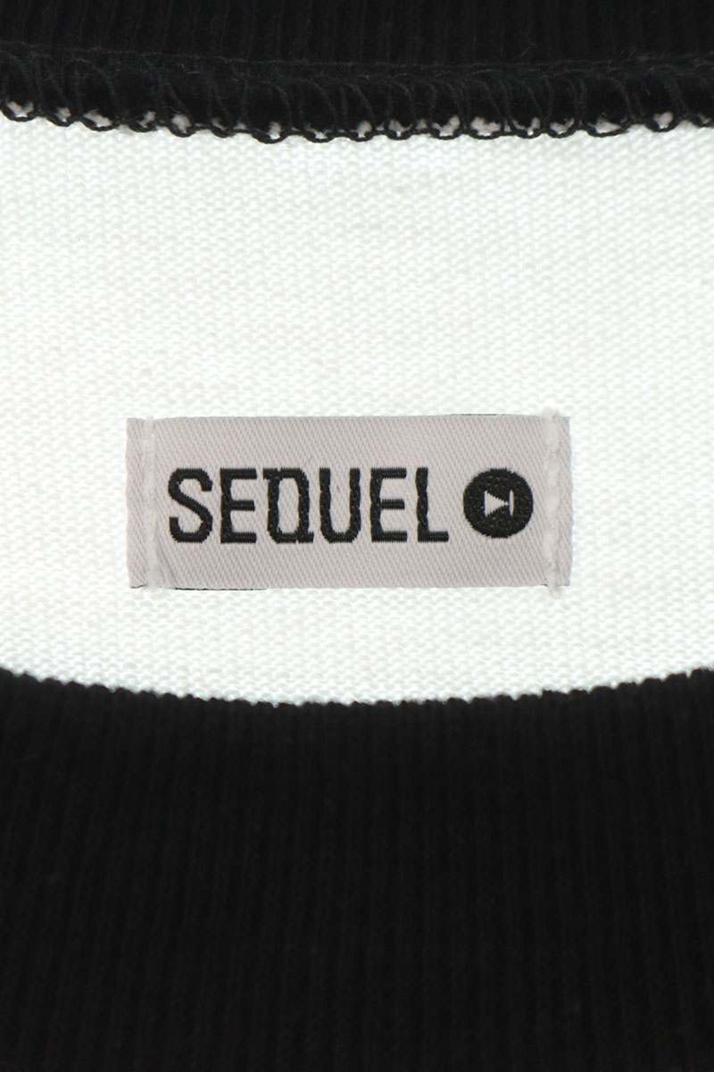 SEQUEL 25AW Santa Cruz Raglan Longsleeve White/Black Size L