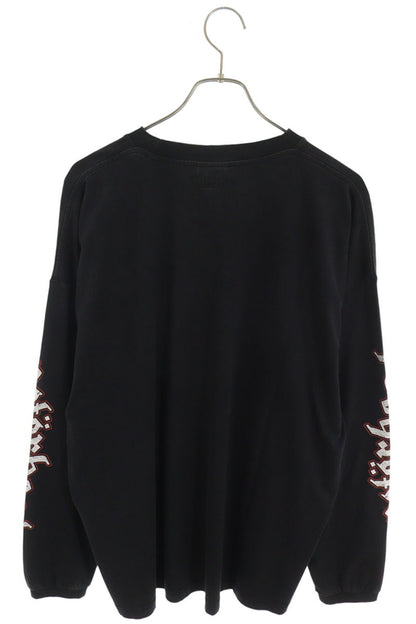 VETEMENTS AW26 Graphic Print Long Sleeve Shirt Black Size M