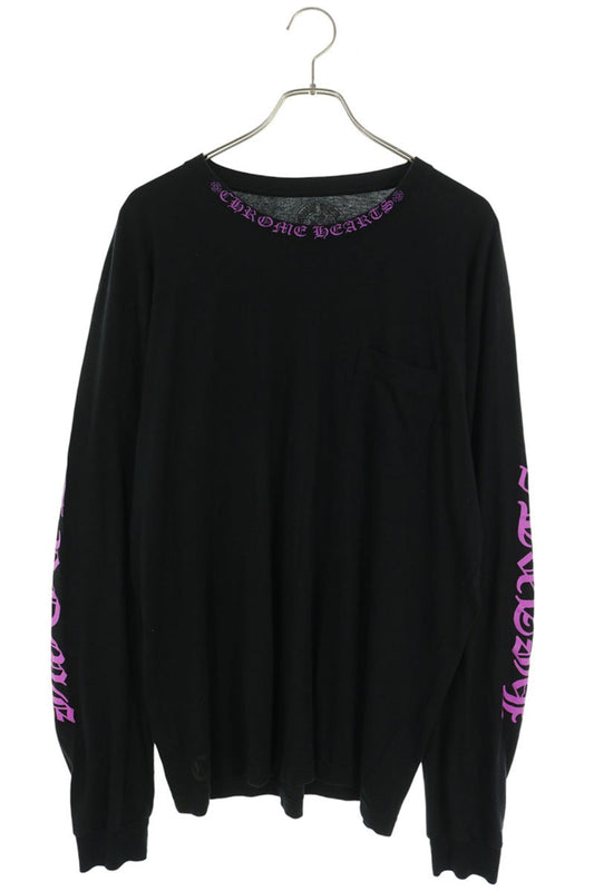 Chrome Hearts Neck Logo Sleeve Print Sleeve Black Size XXL