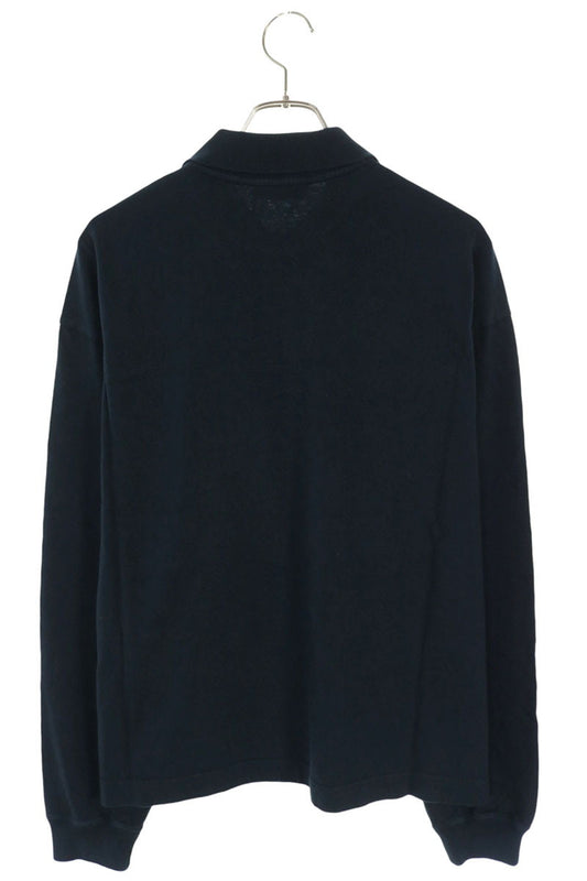 PRADA FW26 Chest Logo Long Sleeve Polo Shirt Size S
