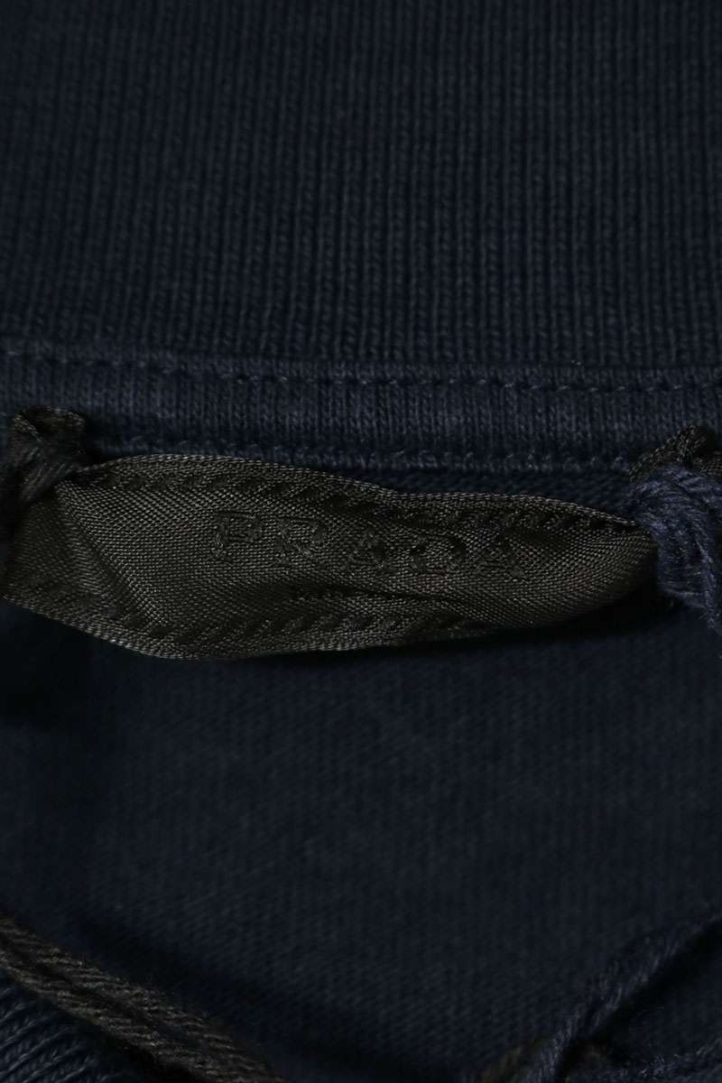PRADA FW26 Chest Logo Long Sleeve Polo Shirt Size XL