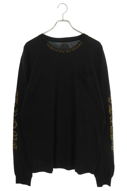 Chrome Hearts Neck Logo Print Cotton Sleeve T-Shirt Size L