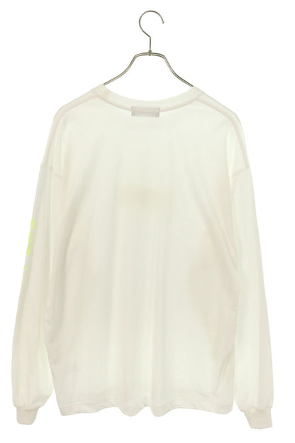 GOD SELECTION XXX White Glitter Logo Long Sleeve Top Size L