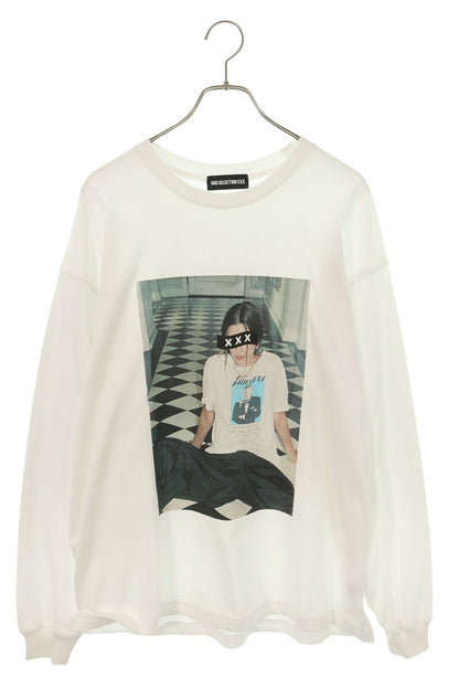 GOD SELECTION XXX Photo Print Long Sleeve T-Shirt Size L