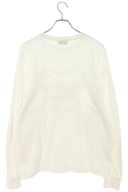 HUMAN MADE Logo Print Long Sleeve T-Shirt White Size XL