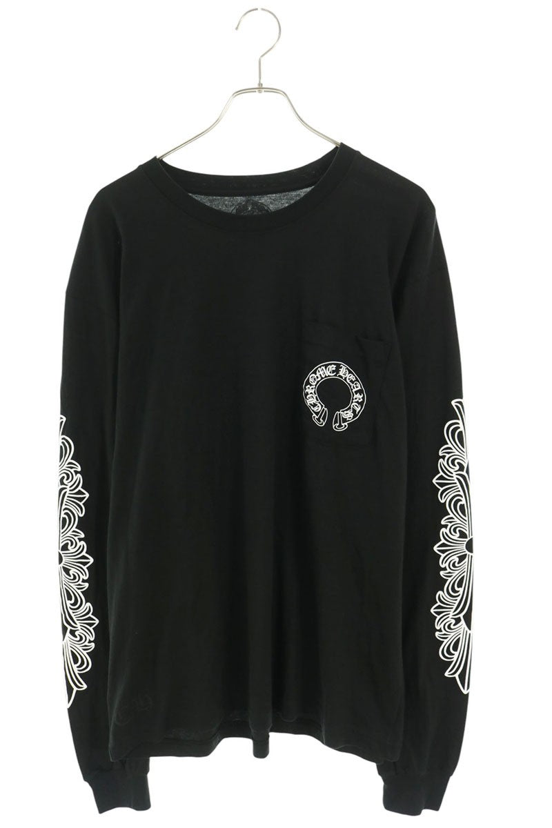 Chrome Hearts CH L S 1 Floral Sleeve T-Shirt Size XL