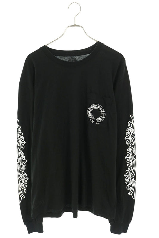 Chrome Hearts CH L S 1 Floral Sleeve T-Shirt Size XL